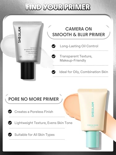 SHEGLAM Camera On Smooth & Blur Primer - Pore-Minimizing Makeup Base