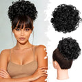 Messy Bun Hair Piece Curly Synthetic Hairpiece with Drawstring