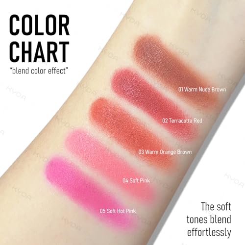 KYDA 2-in-1 Cream & Powder Blush Palette - Waterproof
