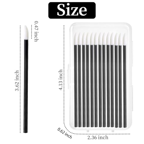 800 Disposable Lip Applicators with Storage Case | Lint-Free Wands
