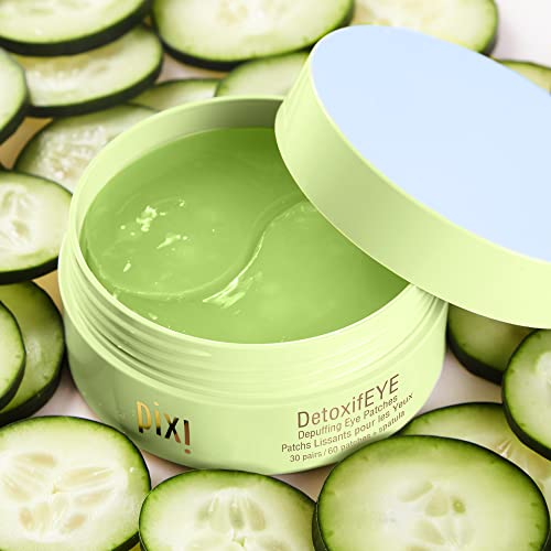 Pixi DetoxifEYE Hydrogel Eye Patches - Depuffing & Hydrating, 60ct