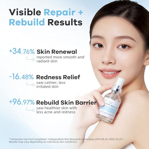 Recombinant Collagen Face Serum - Barrier Repair Serum with Panthenol Centella Licorice Complex for Hydrating Soothing Strengthening for Women & Men for Sensitive Redness-Prone Skin S1
