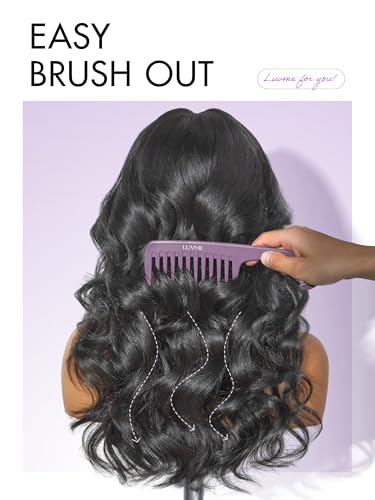 LUVME Human Hair Body Wave Glueless Wig 5x5 Lace Front