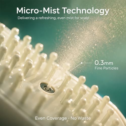Electric Spray Air Cushion Massage Comb - 5 in 1 Rechargeable Hair Brush