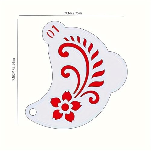 20 Reusable Body Paint Stencils for Party & Festival Makeup -