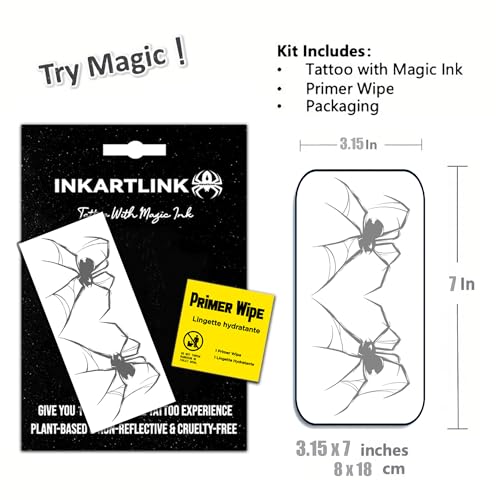 INKARTLINK Waterproof Temporary Tattoos - Realistic Designs