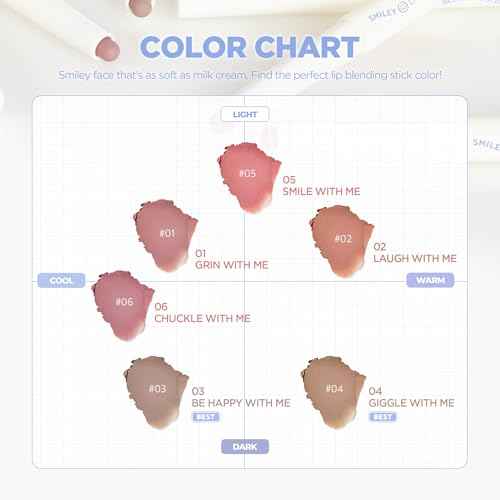 lilybyred Smiley Lip Blending Stick | Korean 3-in-1 Multi-Use Lip Liner, Smooth Creamy Texture, Long-Lasting Matte Finish, Soft Blur Effect, Precision Contour Pencil, 0.028 oz. (01 Grin with Me)