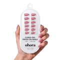 ohora Gel Press On Nails - Mauve Pink, Medium Oval, 30 Tips