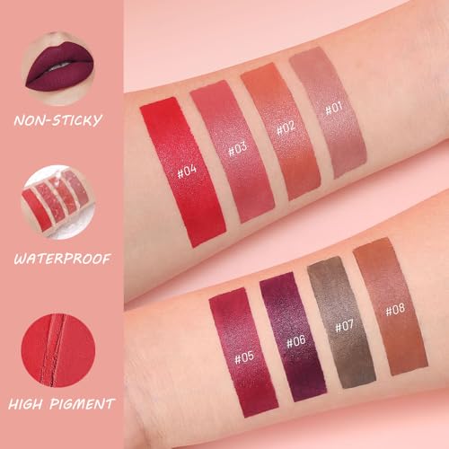 BINGBRUSH 2-in-1 Matte Lip Liner & Lipstick Combo - Waterproof Long-Lasting