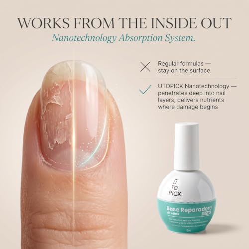 UTOPICK Nail Hardener & Strengthener with Keratin & Garlic - 0.5 fl oz