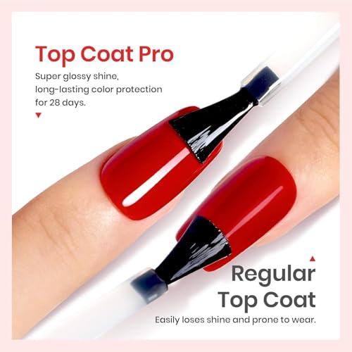Vishine No Wipe Gel Top Coat - 15ml High Gloss Long Lasting Polish