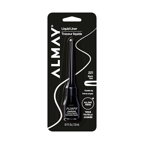 Almay Precision Tip Liquid Eyeliner Black - 16HR Water-Resistant