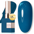 Double Rhythm Lake Blue Gel Polish 15ml – Same Color Same Bottle, Soak-Off DIY Manicure