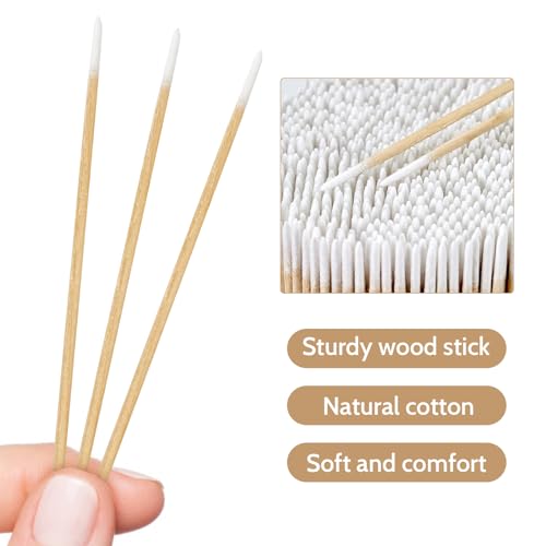 800pc Pointed Cotton Swabs 4 inch - Precision Makeup & Nail Art