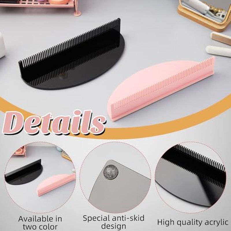Hair Extension Holder Acrylic Stand - 2 Pack Black & Pink