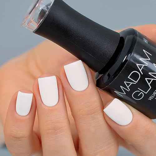 Madam Glam - Velvet Matte Top Coat 15ml 0.5 fl/oz - UV/LED lamp - Infinite Shine, No Sticky Residue - Long-Lasting Matte Effect - Vegan & Cruelty-Free