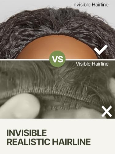 Frodio 18-Inch Curly Half Wig - Glueless, 200% Density Hair