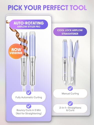 SHEGLAM One Touch Airflow Styler Pro 1.25 inch Automatic Rotating 3.0