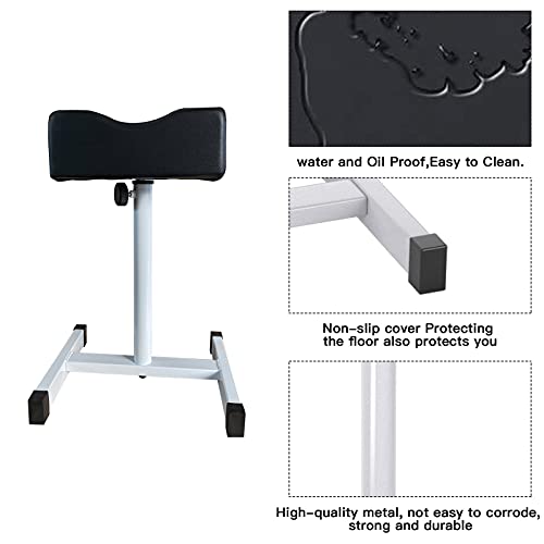 Adjustable Pedicure Foot Rest - 18-27in Height for Nail Salon
