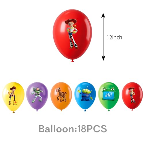 Toy Theme Birthday Party Supplies Set – Banner, Balloons & Decorations