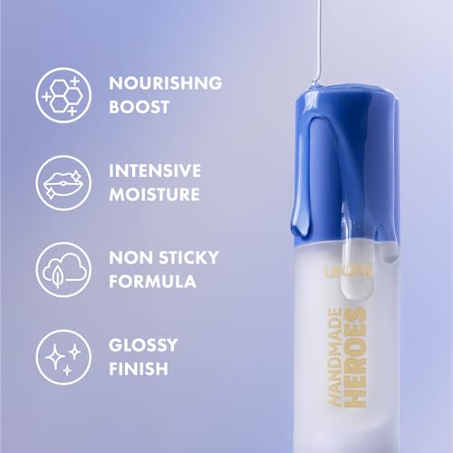 Handmade Heroes Vegan Lip Oil with Squalane - Clear Gloss