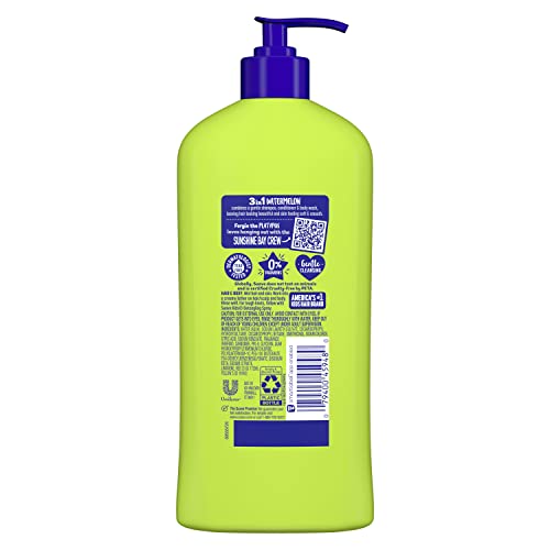 Suave Kids 3-in-1 Shampoo Conditioner Body Wash, Watermelon, 18 oz (2-Pack)