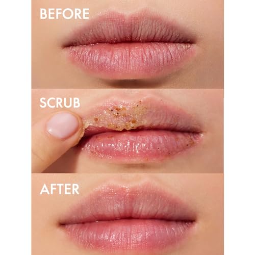 Lanolips Strawberry Lip Scrub - Natural Exfoliator with Lanolin & Vitamin E