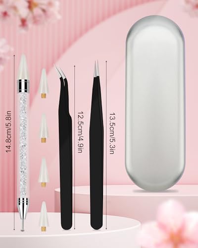 Rhinestone Picker Tool Set with Wax Applicator & Tweezers