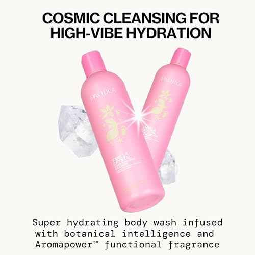 Pacifica Body Wash - Vanilla Crystal Super Hydrating Body Wash - Bath & Shower Gel - Clean Beauty, Vegan & Cruelty-Free Dermatologist Tested
