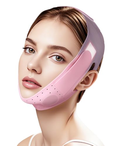 V-Line Silicone Chin Strap for Jawline Sculpting & Double Chin Reduction