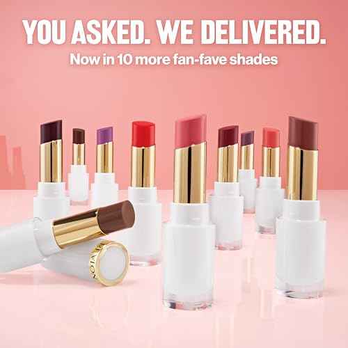 REVLON Super Lustrous Glass Shine Balm, Hydrating Tinted Lip Balm with Hyaluronic Acid, Aloe & Rose Quartz, Light Brown Lipstick, 011 Sparkling Honey, 0.11 oz