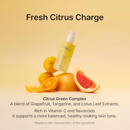 AVCA Vitamin C Brightening Serum 100ml(3.38 fl. oz) ? Niacinamide Dark Spot & Even Tone, Antioxidant Face Serum for Dull Skin, K-Beauty, Fragrance-Free