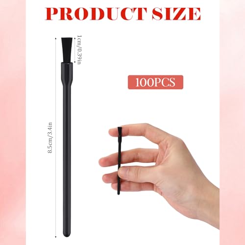 100 Pcs Disposable Lip Brushes & Nail Polish Applicators
