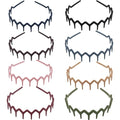 8 Pcs Zig Zag Hair Headbands with Teeth – Non-Slip