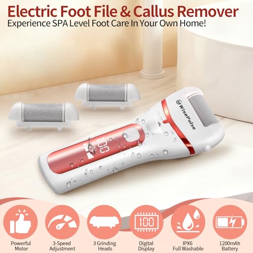Rechargeable Electric Foot Callus Remover - 9 in 1 Pedicure Kit
