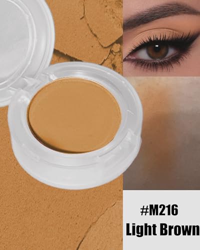 Single Matte Eyeshadow Palette, Light Nude Brown High Pigment