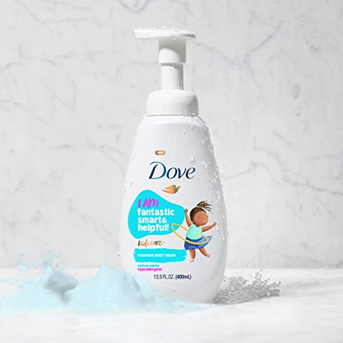 Dove Kids Care Foaming Body Wash For Kids Cotton Candy Hypoallergenic Skin Care 13.5 oz