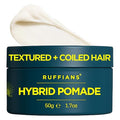 Ruffians Hybrid Pomade for Textured Hair, Mid Hold High Shine