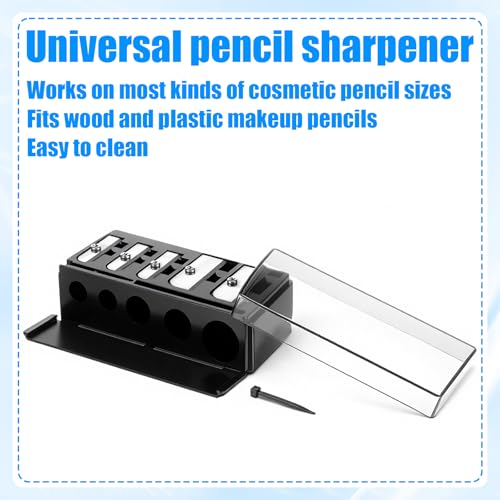 Multi-Size Cosmetic Pencil Sharpener for Lip, Eyeliner & Eyebrow Pencils - Portable