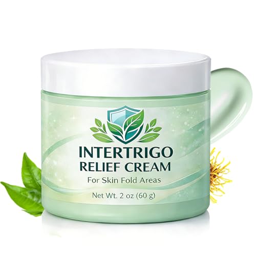 Intertrigo Cream for Belly Folds, Skin Fold Barrier Cream with Zinc Oxide & Undecylenic Acid, Fast-Drying, Non-Greasy Daily Care for Friction-Prone Areas(1)