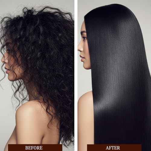 Kachita Spell 3D Hight Bright Keratin Brazilian Keratin Treatment Chocolate Smoothing Treatment, Blowout Straightening and Smooths System for Damaged and Dry Hair 1L Professional Results