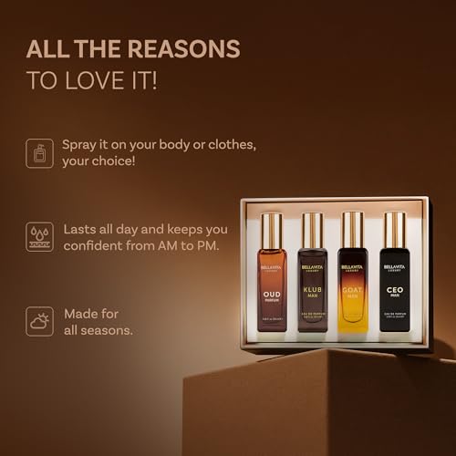 BellaVita Luxury Men's Perfume Gift Set (4x20ml)