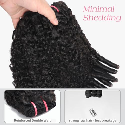 Burmese Curly Human Hair Bundles 16-22 Inch 100% Virgin Remy