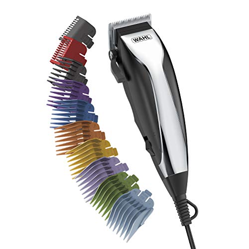 Wahl Corded Hair Clipper Kit with Adjustable Blade & 12 Guard Attachments