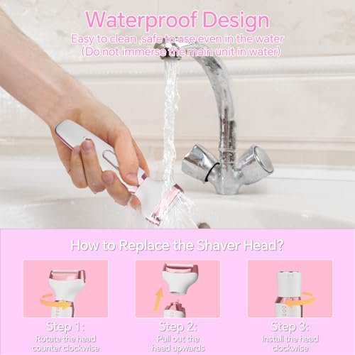 Women’s Electric Razor Bikini Trimmer 4-in-1 Cordless Hair Removal Shaver
