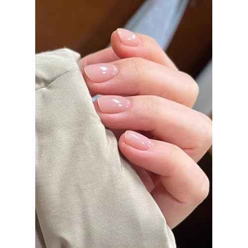 Semi Cured Gel Nail Strips - UV Light Gel Nail Stickers - 20 Long Lasting Salon Quality Wraps (Transparent Dew Drop)