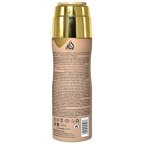 Lattafa Eclaire Deodorant Spray for Women 6.67 Fl Oz - Gourmand Floral Scent