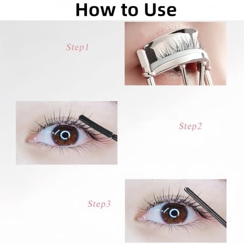 2-in-1 Waterproof Black Mascara with Dual Brushes