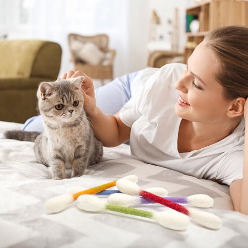 Glaciart One Catnip Swabs Toy Set - 6 Durable Chew Toys