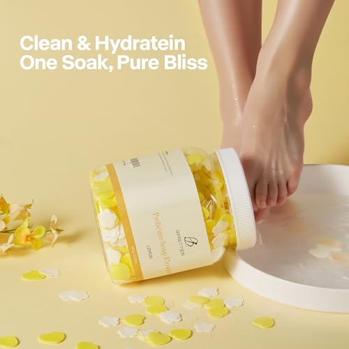 BPrettier Lemon Pedicure Soap Flower Petals Foot Soak Sheets - 100g